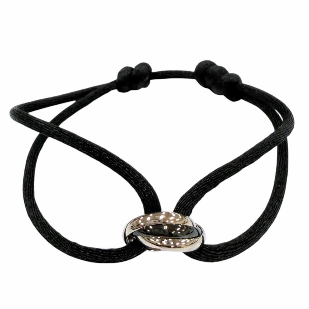 CARTIER Silver Trinity Charm Bracelet